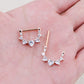 2pcs 14G Rose Gold Surgical Steel CZ Nipple Clicker Jewelry - OUFER BODY JEWELRY 