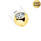 Boule CZ en or 14K Anneaux de ventre 14G Boule CZ 14G