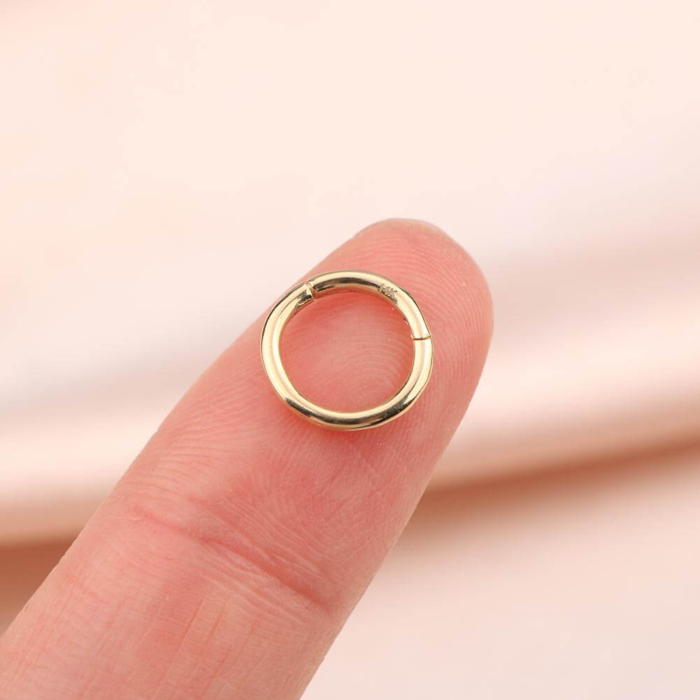 Gold Helix Piercing 14k Gold Cartilage Hoop Cartilage 