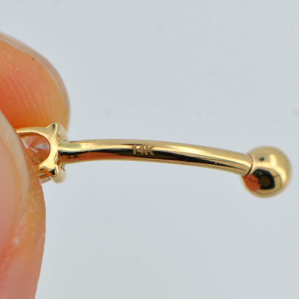 14k real gold rook piercing earring