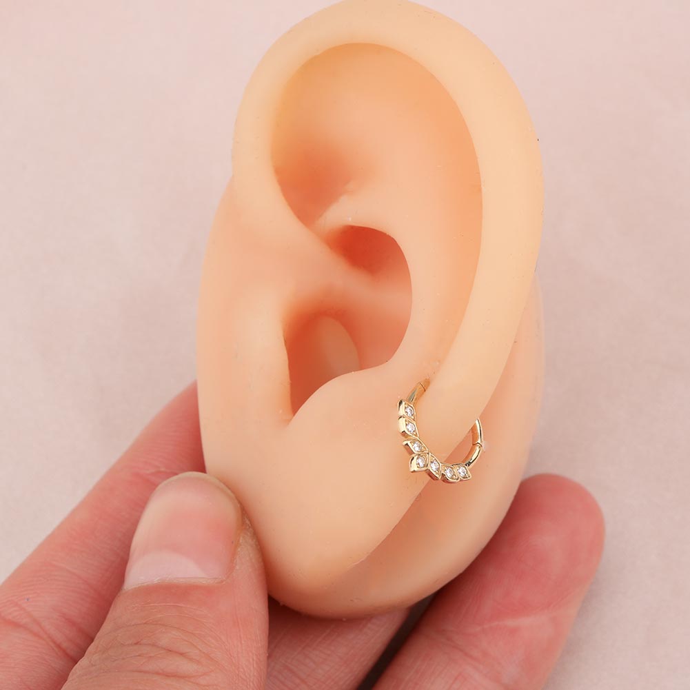 solid gold daith earrings  - OUFER BODY JEWELRY 