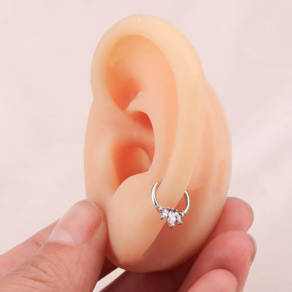 white gold hoop earrings 