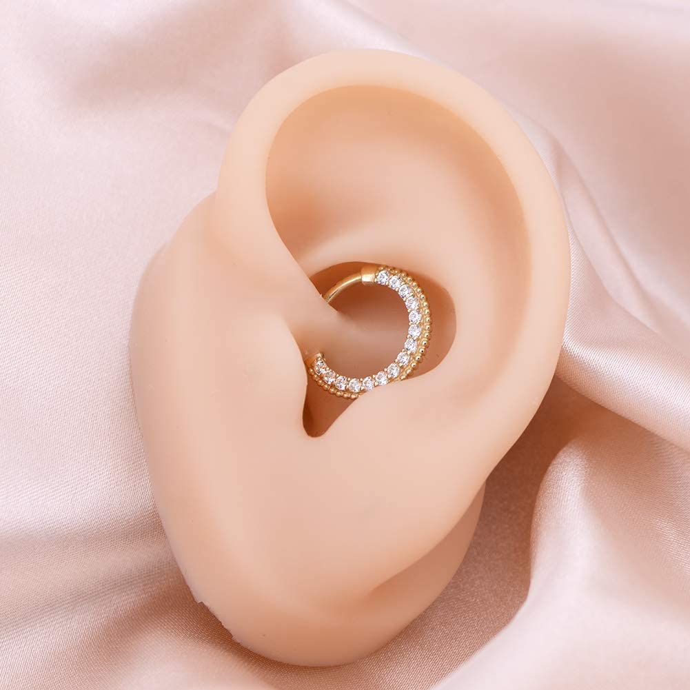 14k gold daith earrings  piercing