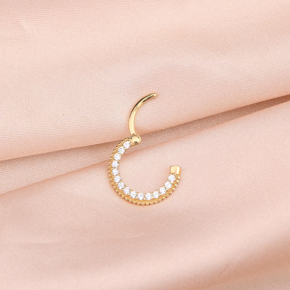 14k gold daith earrings clicker 