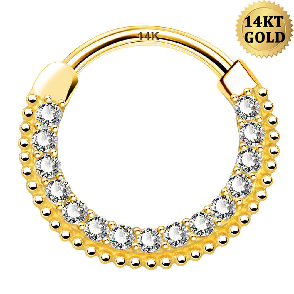 14k gold daith earrings
