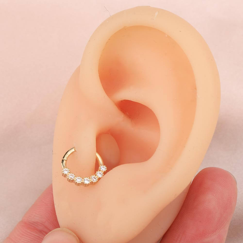 gold tragus hoop ring 