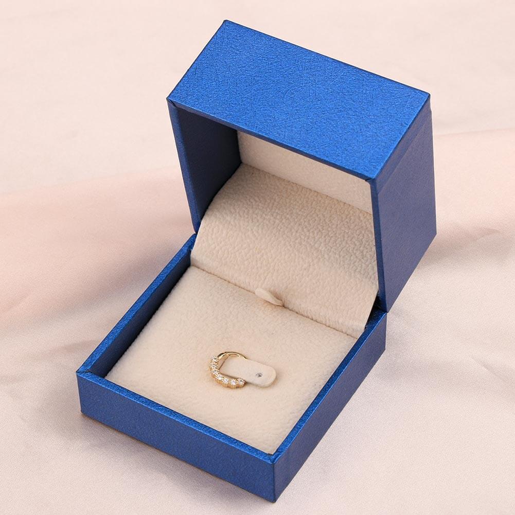 gold hoop helix earrings  OUFER BODY JEWELRY 