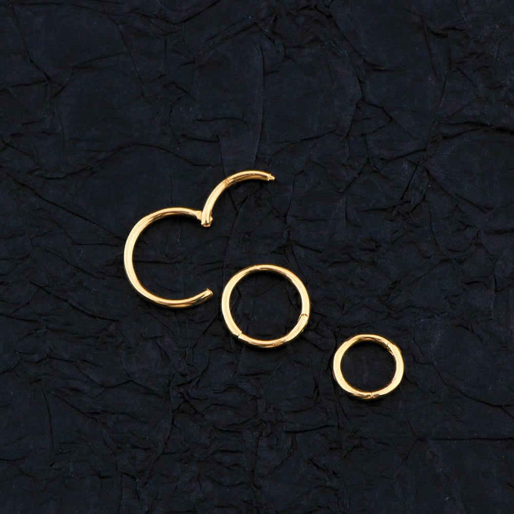 14K Gold Nose Hoop – FreshTrends