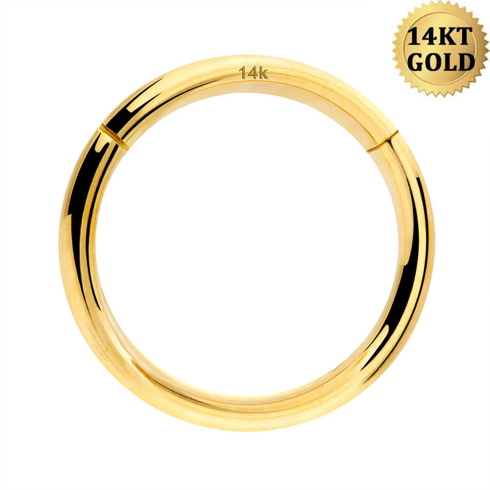 real gold nose ring hoop