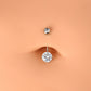 real gold belly ring - OUFER BODY JEWELRY