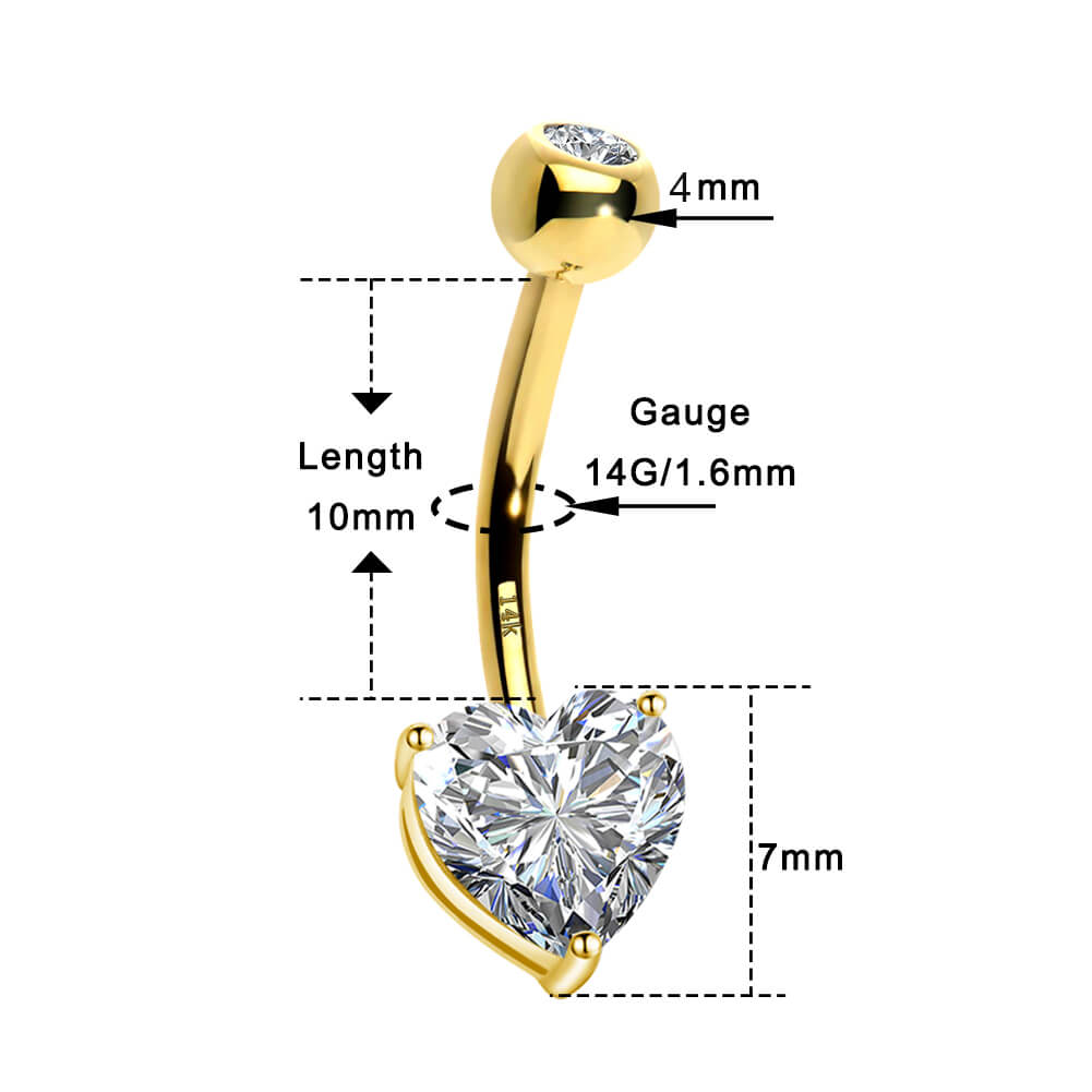 10mm belly button rings - OUFER BODY JEWELRY