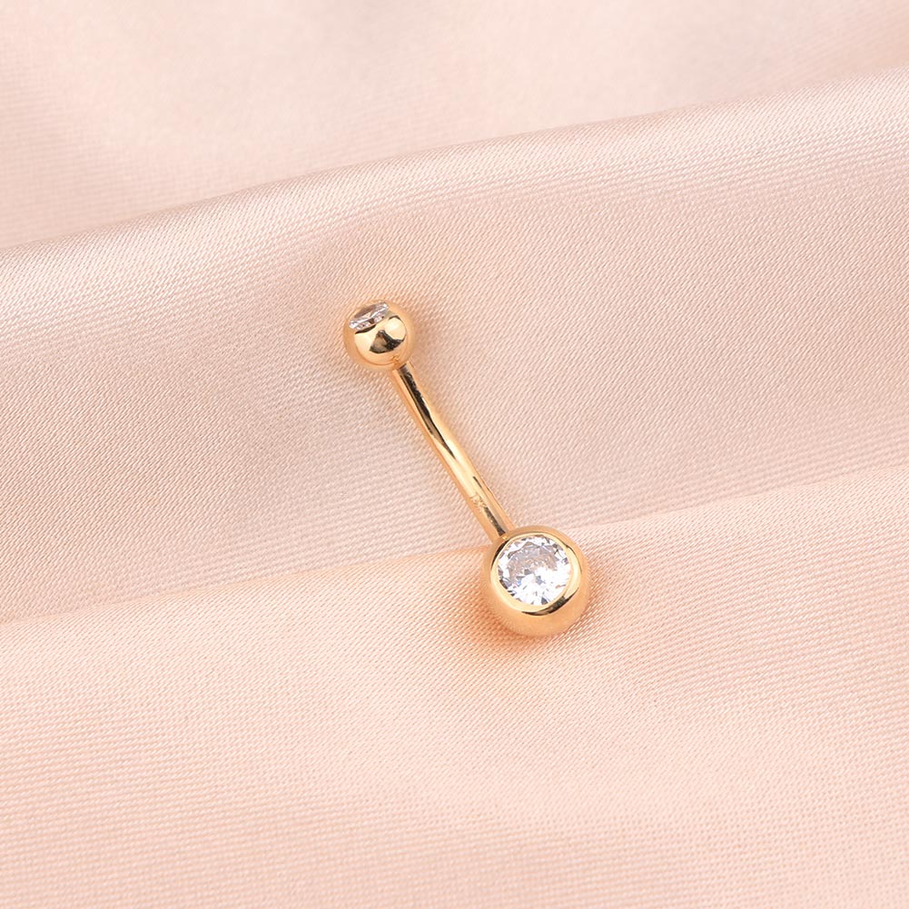 14k gold belly ring