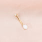 gold belly ring - OUFER BODY JEWELRY 