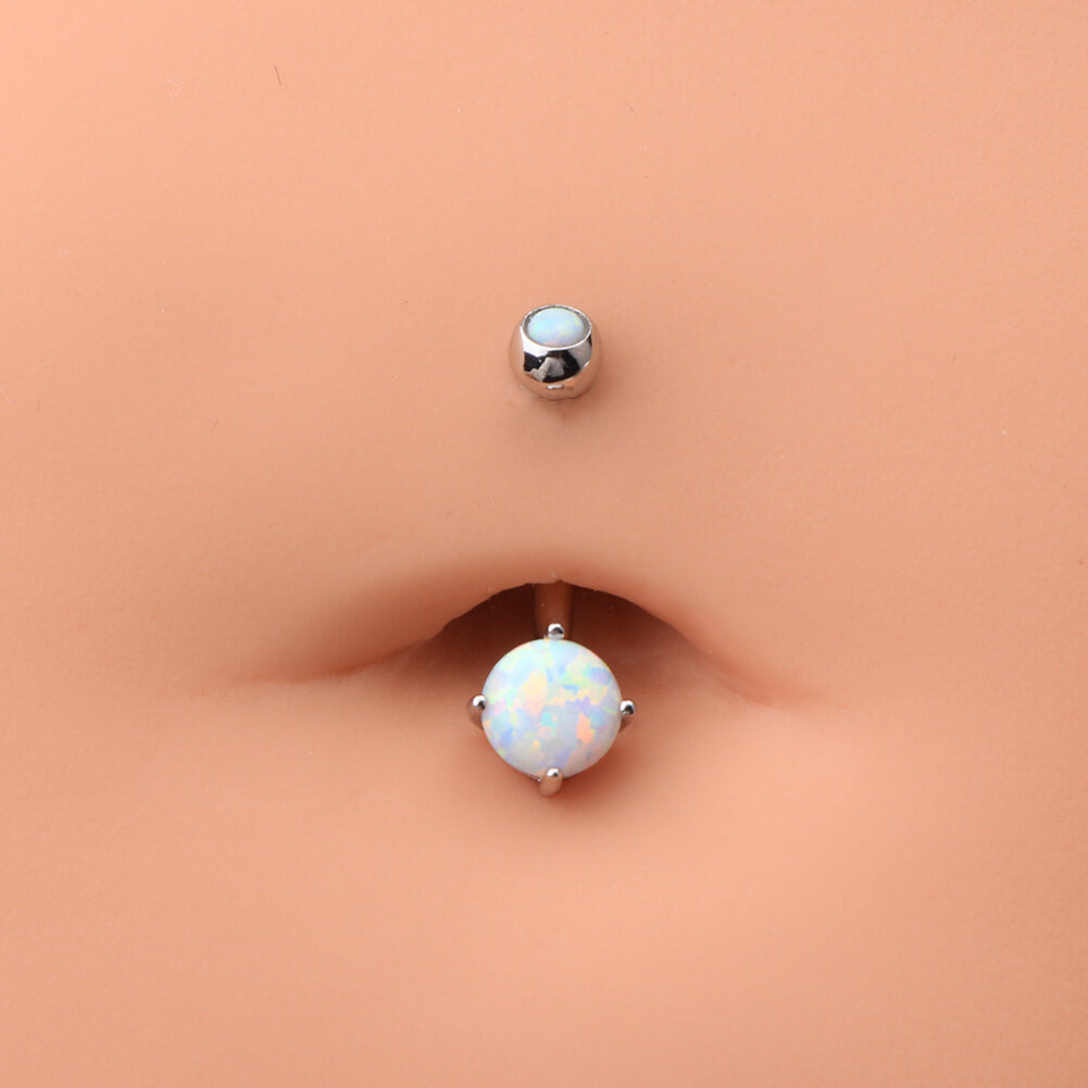 opal belly button piercing jewelry