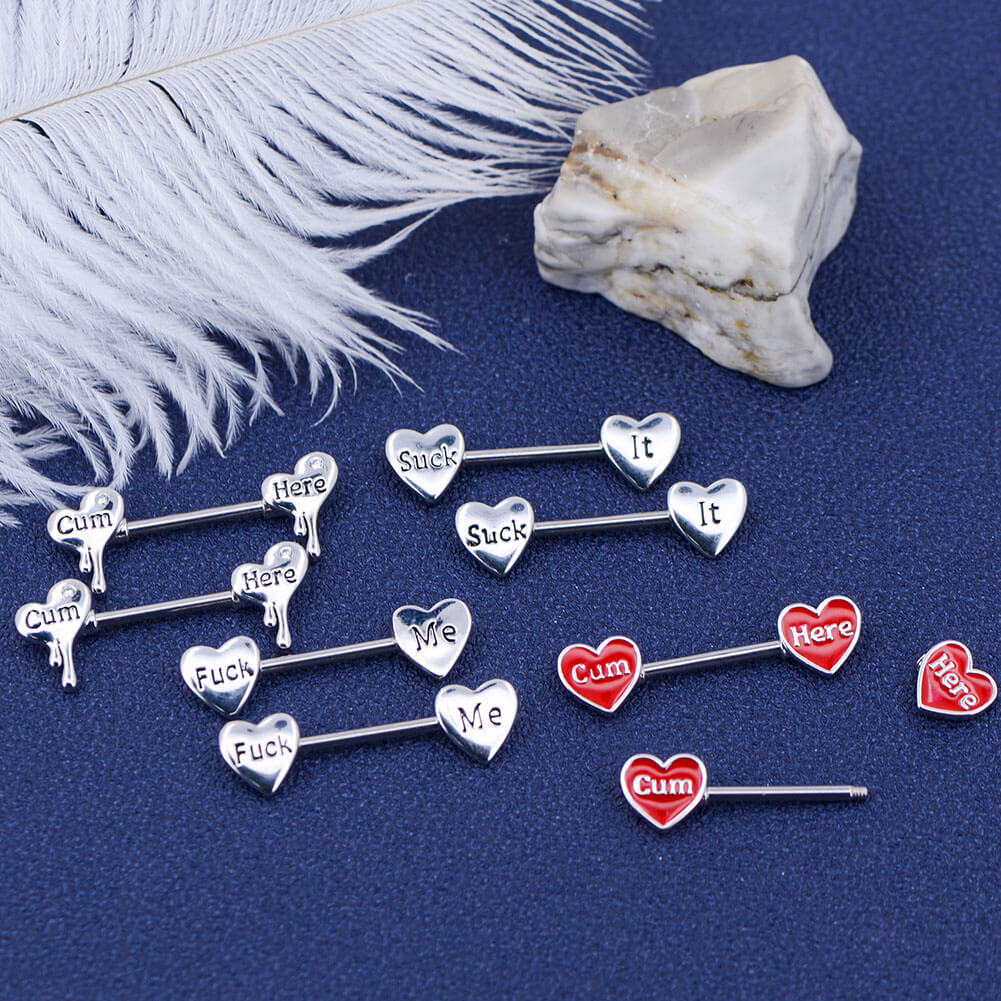 Cute Heart Nipple Piercing Jewellery