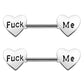 fuck me heart nipple ring
