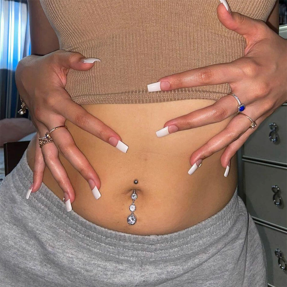 3pcs rings for women belly button ring steel Belly Piercing