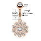 14G Rose Gold Stainless Steel Clear CZ Belly Button Rings Set 2 - OUFER BODY JEWELRY 