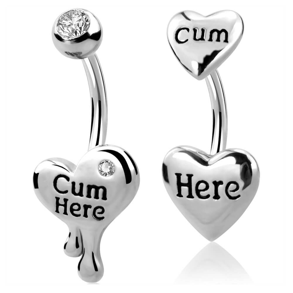 letter belly rings