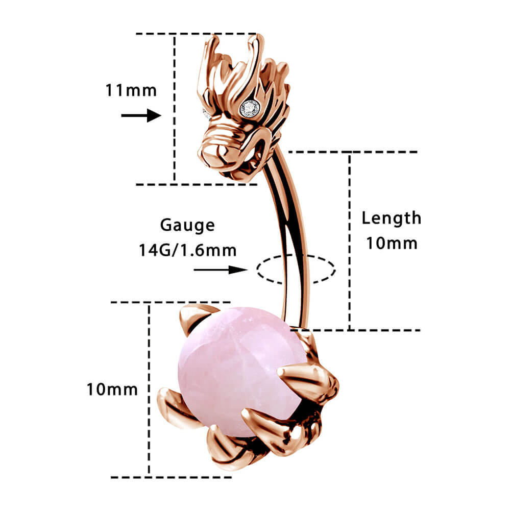 10mm belly button ring
