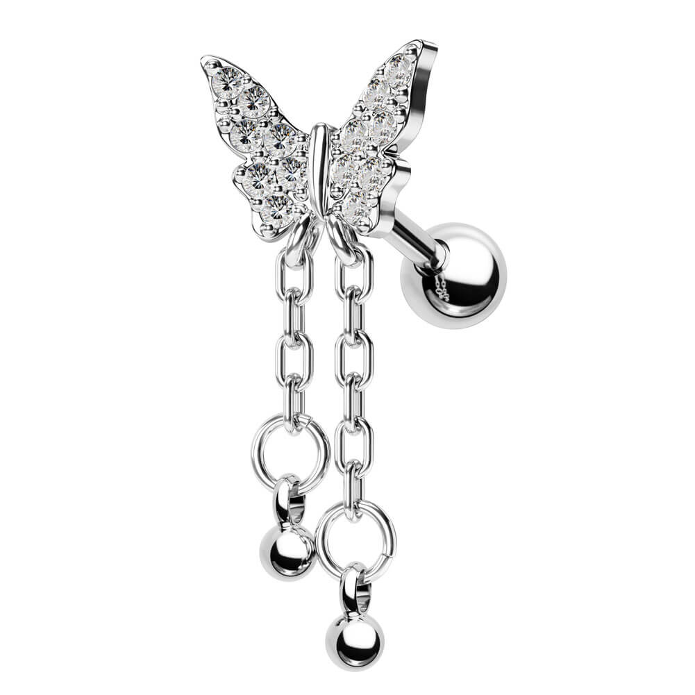 butterfly helix earrings