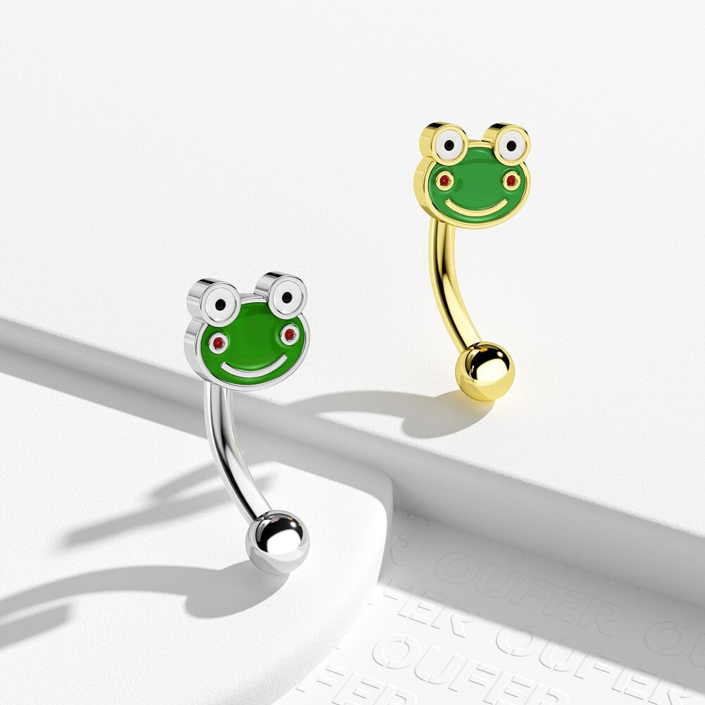 frog cute rook earrings