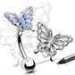 butterfly rook piercing earrings oufer body jewelry