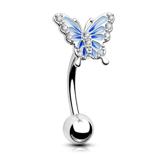 butterfly rook piercing earrings