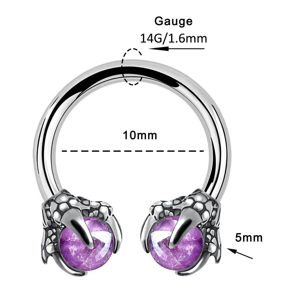 14 gauge septum ring