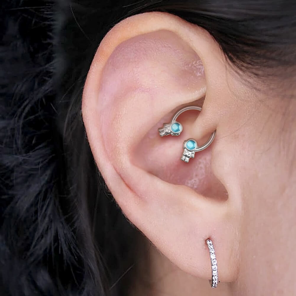 moonstone daith earring