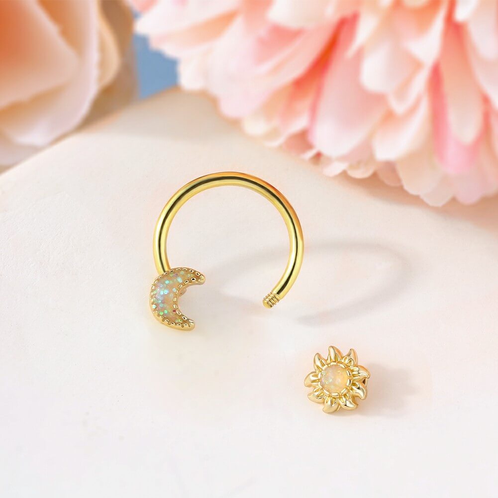 sun and moon septum ring