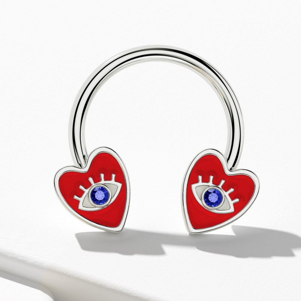 evil eye septum ring 