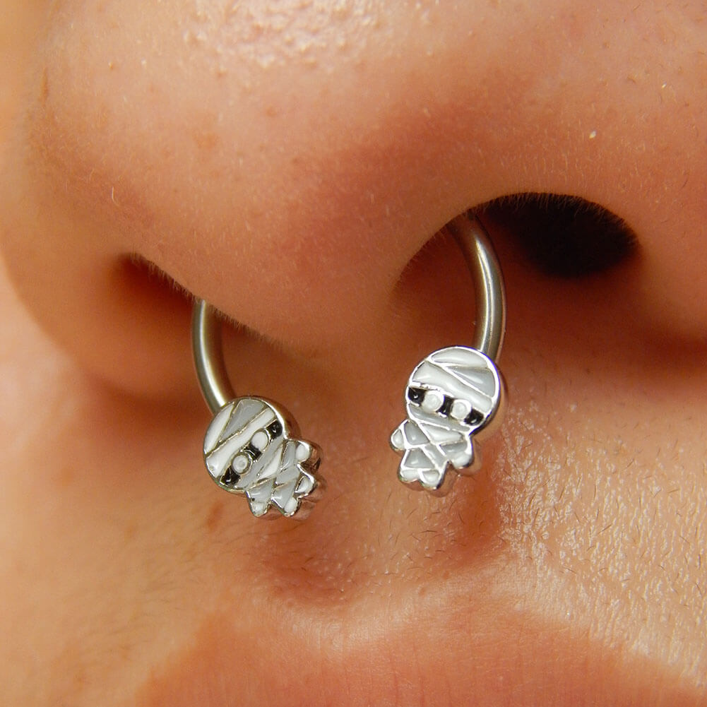 mummy goth septum ring