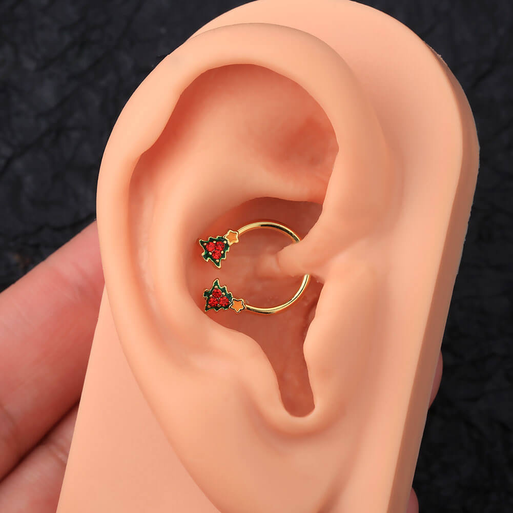 colored daith rings