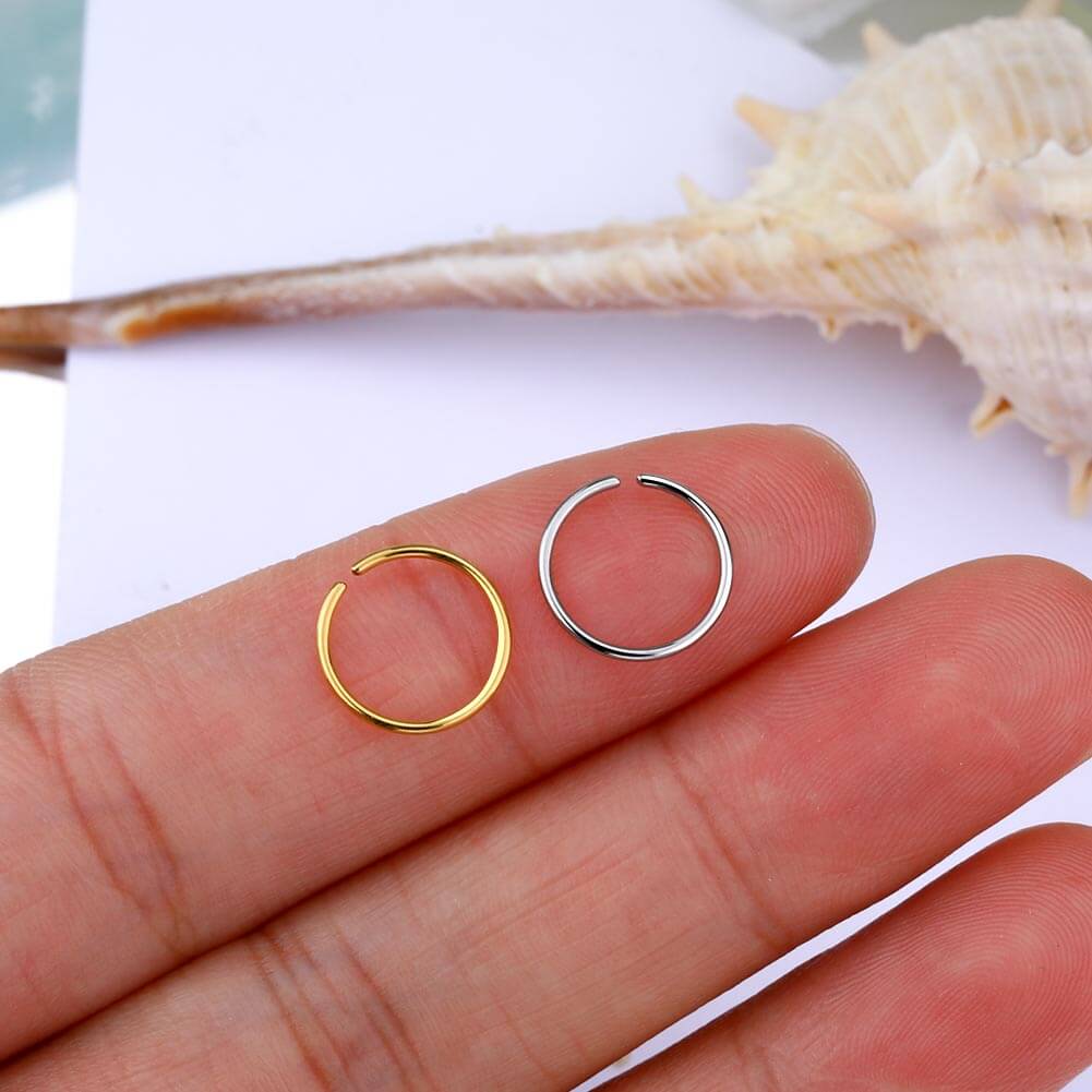 20 gauge nose ring