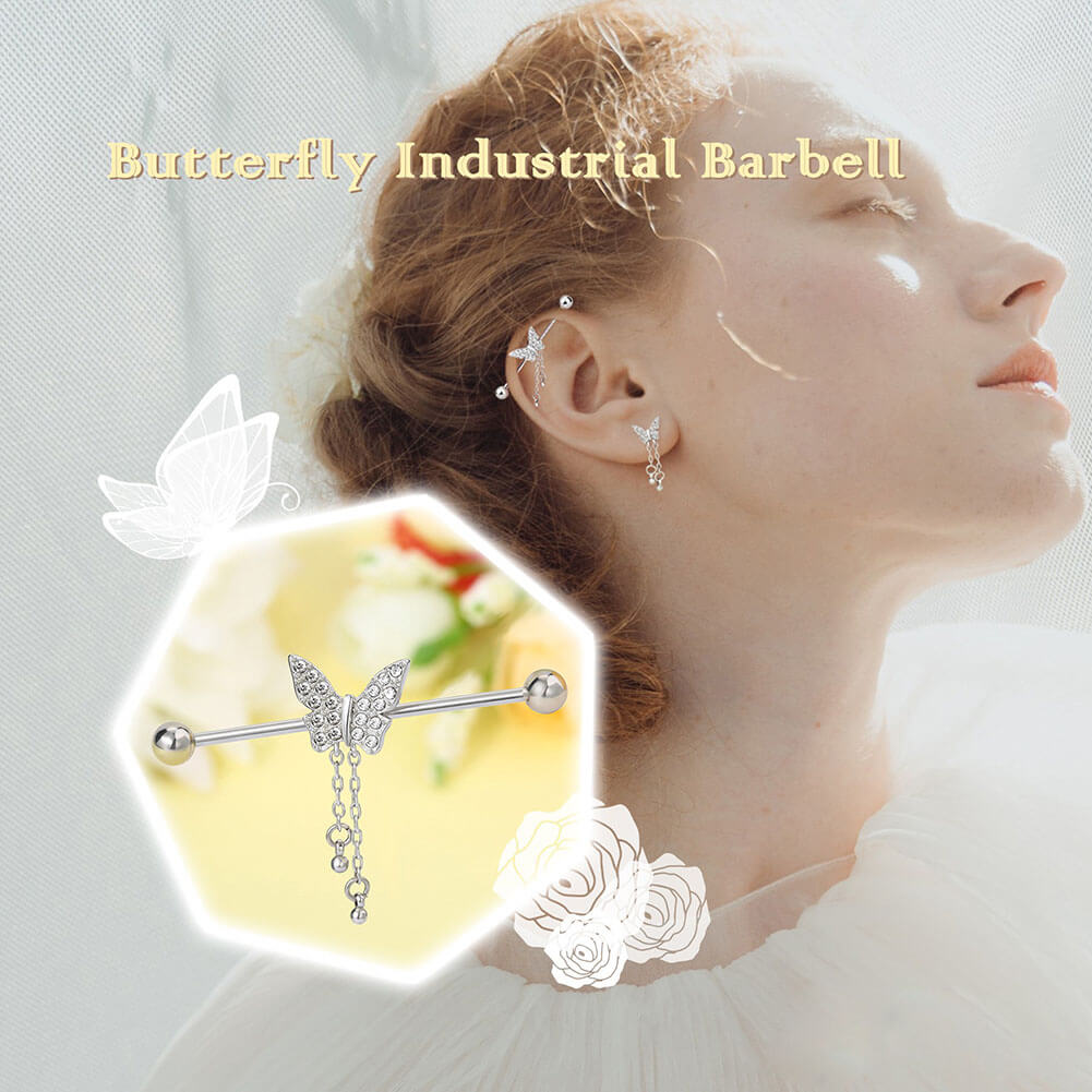 butterfly industrial piercing