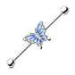 industrial piercing jewelry butterfly oufer body jewelry
