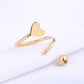 14K Gold 18G Heart S-shaped Twisted Cartilage Earring