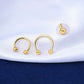 gold septum horseshoe