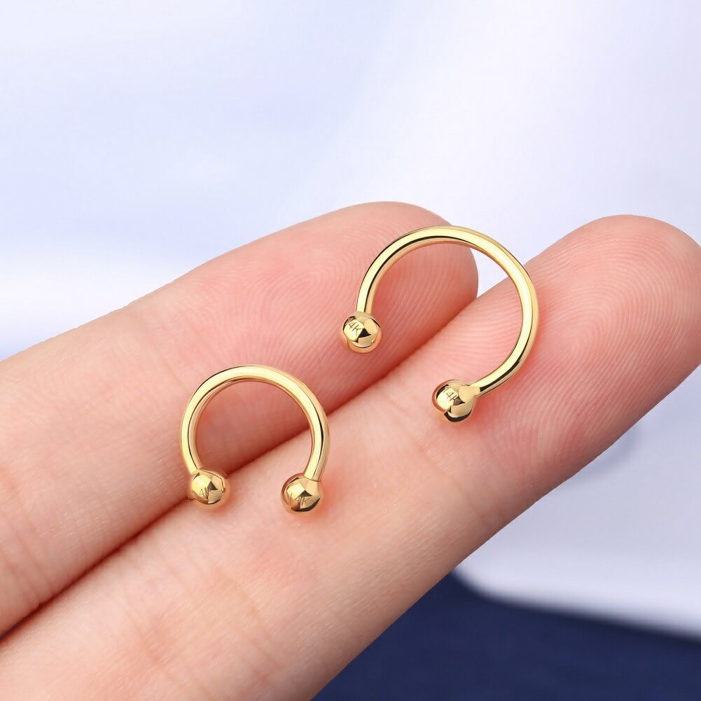 helix horseshoe earring