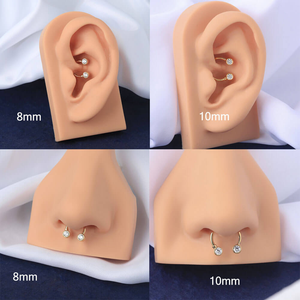 16 Gauge 10mm Septum 10 Gauge Ball Septum Ring 16g Septum Rings