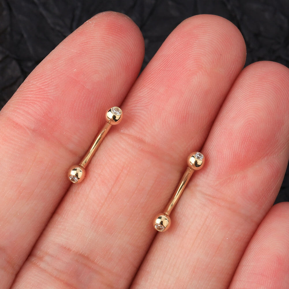 rook jewelry curved barbells