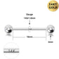 16mm barbell nipple jewelry