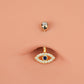 evil eye belly piercing ring