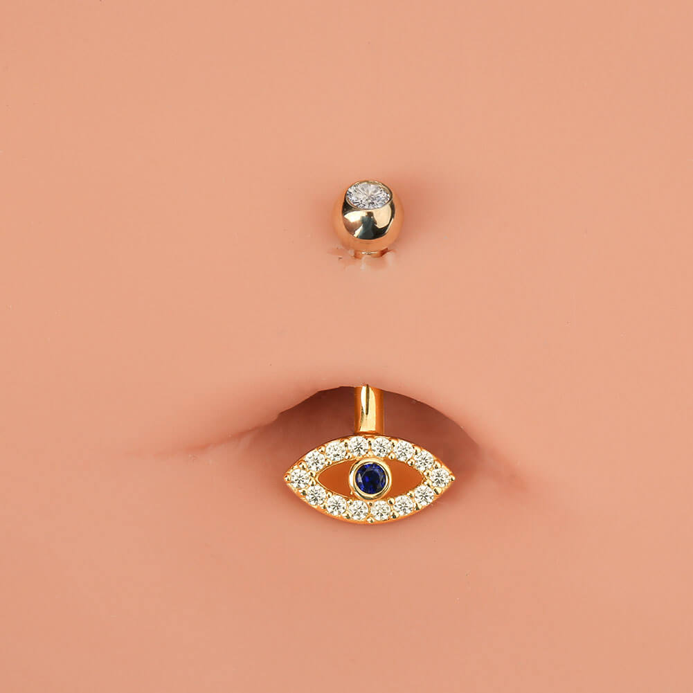 evil eye belly piercing ring