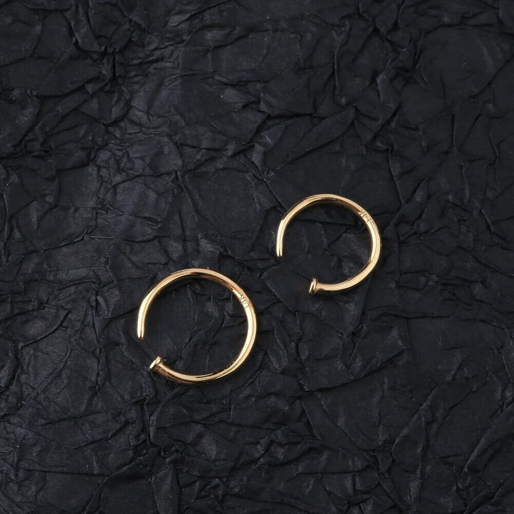 Half Moon Nose Ring, Gold Nose Ring, Gold Septum, Nostril Ring, Nose Hoop,  14K Gold Nose Ring, Septum Ring, Gold Nose Hoop, Septum Piercing - Etsy