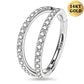 white gold nose ring