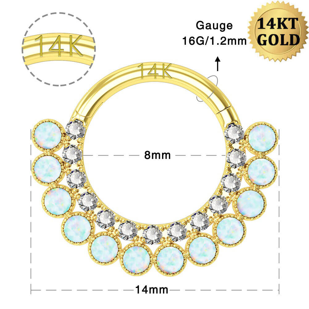 16g diamond daith earrings