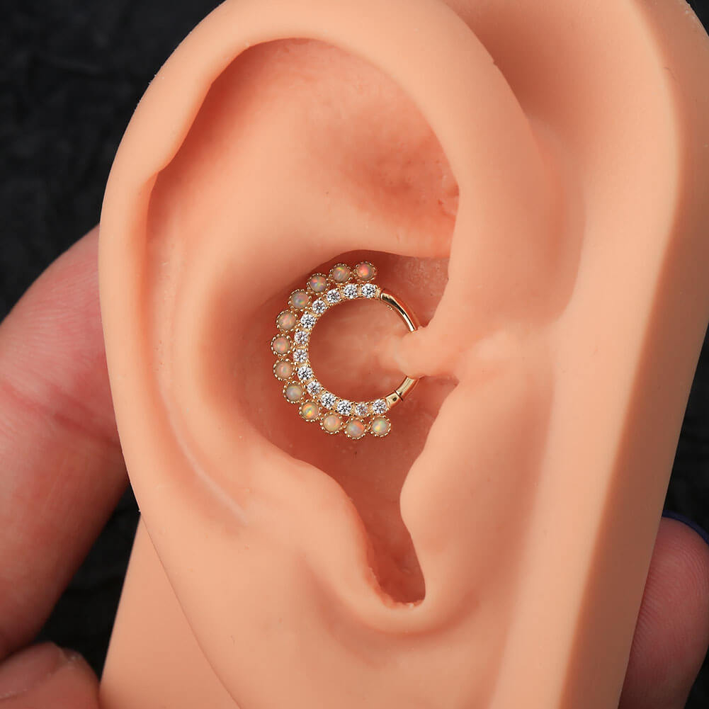 diamond daith earrings