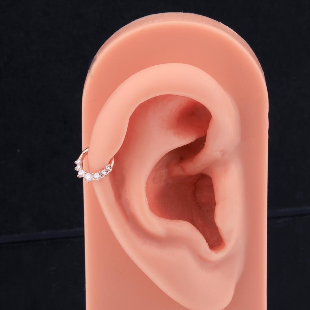 rose gold cartilage earrings